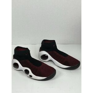 Nike Flight Bonafide Team Varsity Red Size 7Y M Womens 8.5 Fly Knit Bug Eyed EUC